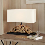 Oblong Driftwood Table Lamp