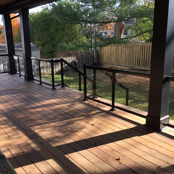 Aluminum and Glass Deck Railings