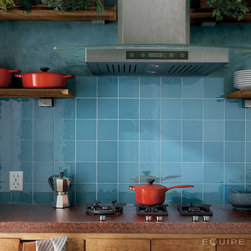 Village Azure Blue - Tile Murals