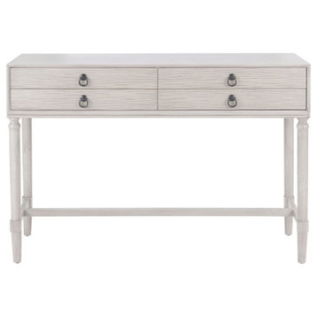 Phebe 4 Drawer Console Table Distressed Greige