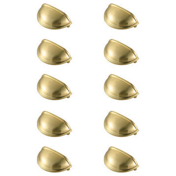 PL3002-GD-10PK Atticus 3" Center to Center Brushed Gold Cup Bar Pull, Set of 10