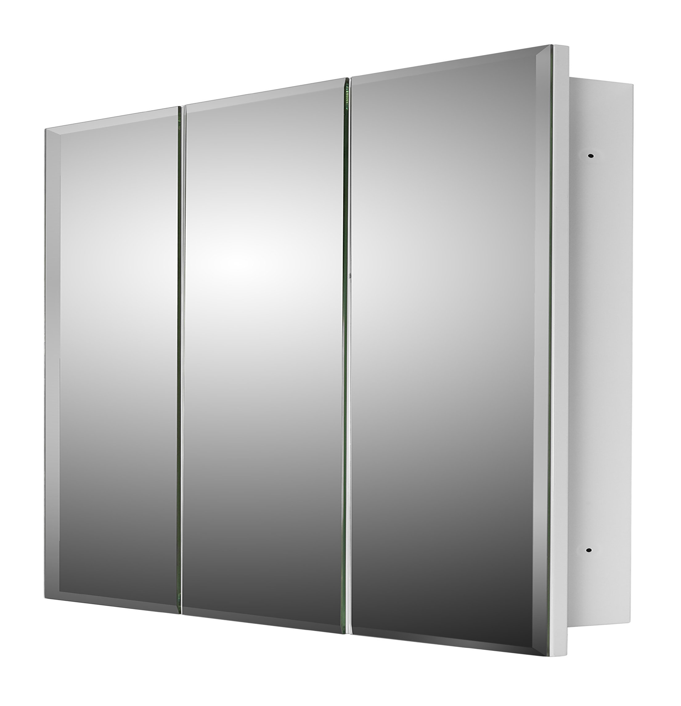 Tri-View Series Medicine Cabinet, 48"x30", Beveled Edge
