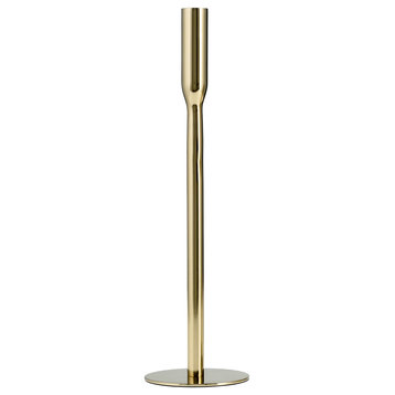 Metal, 14"H Taper Candle Holder, Gold