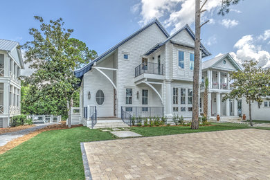 Beach style exterior home photo in Miami
