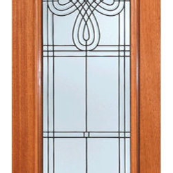 Celtic Design Beveled Glass Front Door, Triple Glazed Glass Option - Front Doors