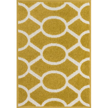Loloi Terrace Collection Rug, Citron and Ivory, 1'8"x2'6"