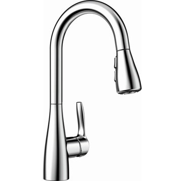 Blanco 442209 Atura 1.5 GPM 1 Hole Pull Down Bar Faucet - Polished Chrome