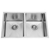Vigo Undermount Stainless Steel Kitchen Sink, Faucet, Grid, Two Strainers and D