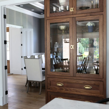 White & Walnut Kitchen