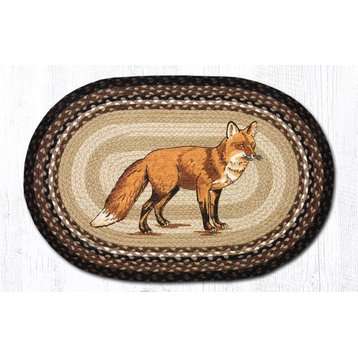 Fox Oval Patch Rug