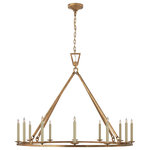 Visual Comfort & Co. - Darlana Extra Large Single Ring Chandelier in Gilded Iron - Darlana Extra Large Single Ring Chandelier in Gilded Iron