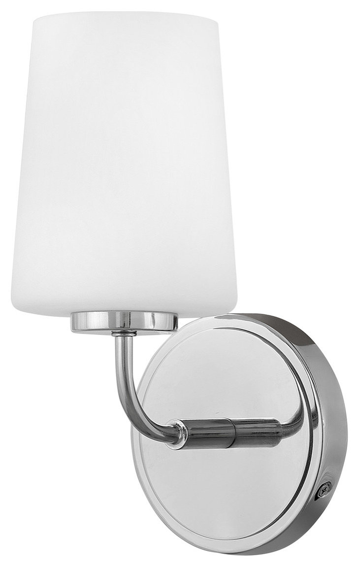 Lark Kline 11" Single Bath Vanity Light, Chrome - Transitional ...