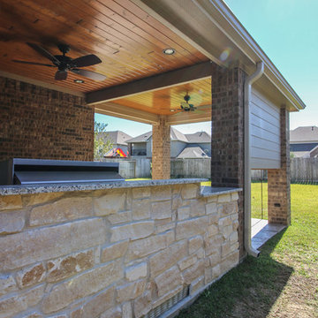Patio Cover and Outdoor Kitchen: Cypress, TX