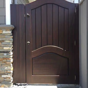Custom Wood Gate by Garden Passages