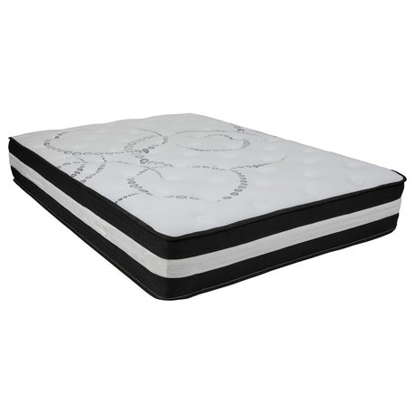 Capri Comfortable Sleep 12" Foam and Pocket Spring Mattress, Full, a Box