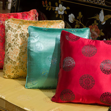 Asian Style Silk Pillows