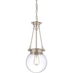 Savoy House - Savoy House 7-3300-1-109 Landon - 1 Light Pendant - Vintage charm is yours, with this wonderful LandonLandon 1 Light Penda Polished Nickel Clea *UL Approved: YES Energy Star Qualified: n/a ADA Certified: n/a  *Number of Lights: 1-*Wattage:60w E26 Medium Base bulb(s) *Bulb Included:No *Bulb Type:E26 Medium Base *Finish Type:Polished Nickel
