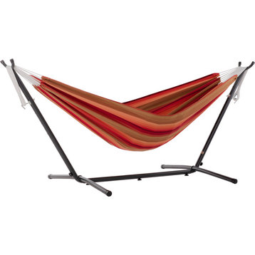 Vivere's Combo Sunbrella 9 Foot Hammock With Stand, Sunset
