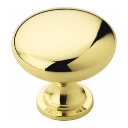 Amerock - Amerock Bp53005-Bb 1-1/4" Knob, Polished Brass - Cabinet And Drawer Knobs