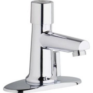 Chicago Faucets 3502-4E2805AB Single Supply Hot / Cold Water - Chrome