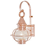 Norwell Lighting - Norwell Lighting 1612-CO-CL Vidalia Onion - One Light Medium Outdoor Wall Mount - The Vidalia, Norwell�s finest hand-crafted onion,New Vidalia Onion On Choose Your Option *UL: Suitable for wet locations Energy Star Qualified: n/a ADA Certified: n/a  *Number of Lights: Lamp: 1-*Wattage:100w Edison bulb(s) *Bulb Included:No *Bulb Type:Edison *Finish Type:Black