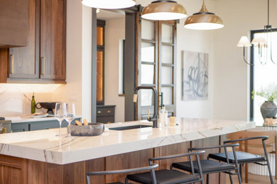 Inspiration for a rustic home design remodel in Denver