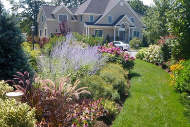 Example of a trendy exterior home design in New York