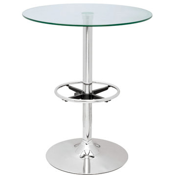 Round Glass Top Pub Table, PUB TABLE-30