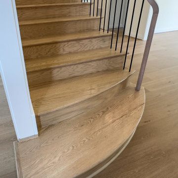Project #144 | Slightly Curved Transitional Staircase