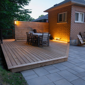 Custom Multi-Level Cedar Deck & Outdoor Living Space