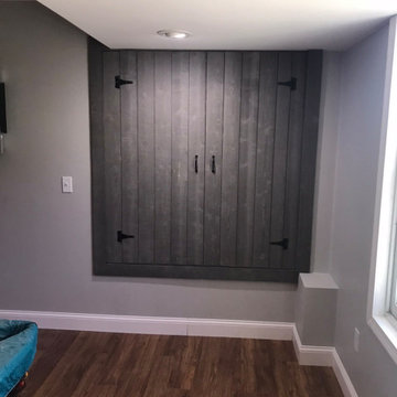Pool Stick custom closet with Gray Barn Board