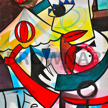 The Juggler Abstract Circus Art