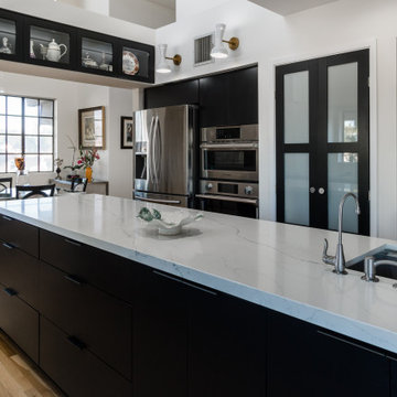 Stunning Huntington Beachfront Modern Kitchen with Sleek Finishes