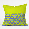 Jacqueline Maldonado Triangle Dip Lime Throw Pillow, 20x20