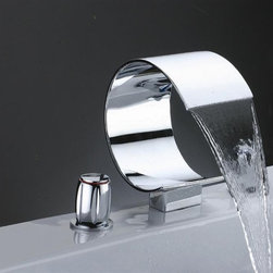 Abella Waterfall Sink & Bathtub Faucet - Bathtub Faucets
