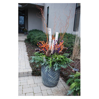 Winter Container Designs - Contemporary - Chicago - by Haute Botanics ...
