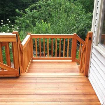 Douglas fir deck