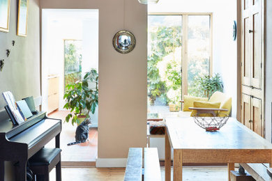 Modern dining room in London.