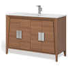 The Gellar Bathroom Vanity, Brown, 48", Single Sink, Freestanding