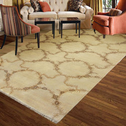 Rugsville Superlative Opera Beige Light Brown 10756 5x8 Rug - Home Accessories & Decor