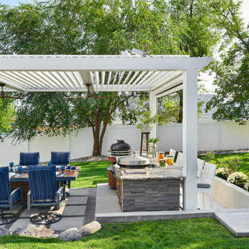 Outdoor Kitchen Featuring Evo Grill