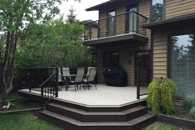 Inspiration for a transitional patio remodel in Calgary