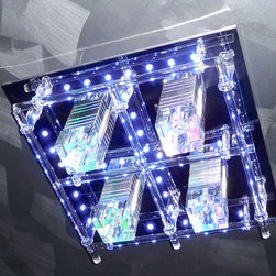 LED Glass Light Fitting - Flush-mount Ceiling Lighting