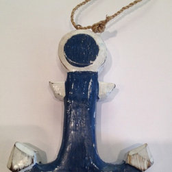Blue and White Anchor - Holiday Decorations