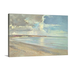 Reflected Clouds, Oxwich Beach, 2001 Wrapped Canvas Art Print, 36"x24"x1.5"