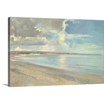Reflected Clouds, Oxwich Beach, 2001 Wrapped Canvas Art Print, 48"x32"x1.5"