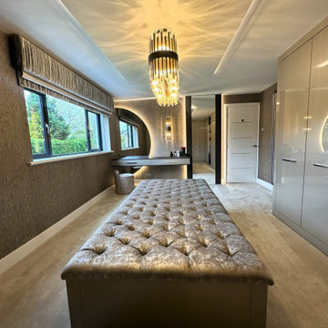 Bespoke Luxurious Dressing Room In Warm Tones