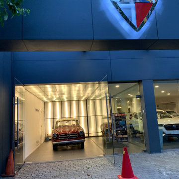 Luxury car showroom design and build by Cally Designers
