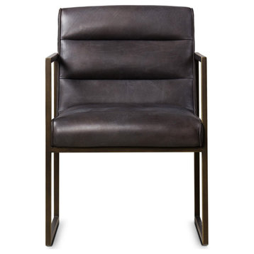 Paul Dining Arm Chair Saddle Brown