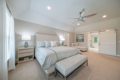 Bedroom - coastal bedroom idea in Cleveland